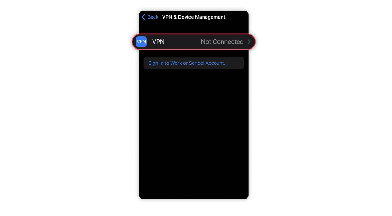setup vpn on iphone: step 4