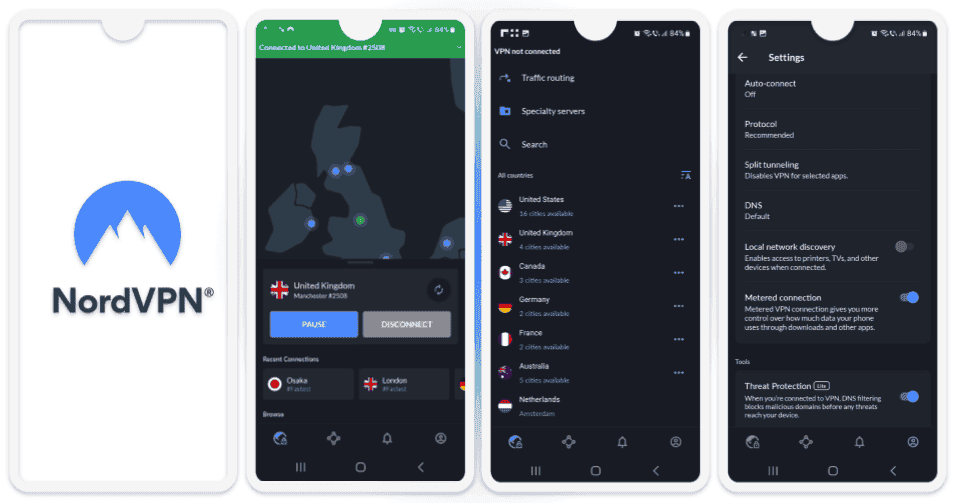 4 . NordVPN is fiable — vpn fiable con unas excelente prestación de seguridad y velocidad rápido