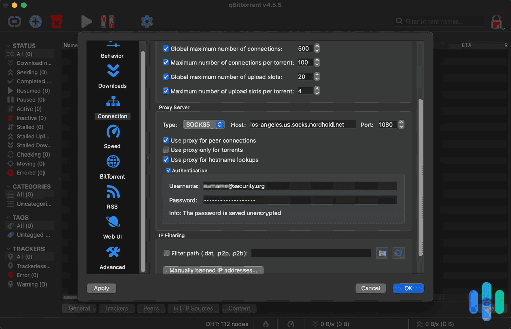Setting up NordVPN to run on qBittorrent