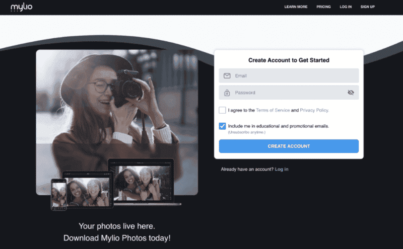 mylio sign up