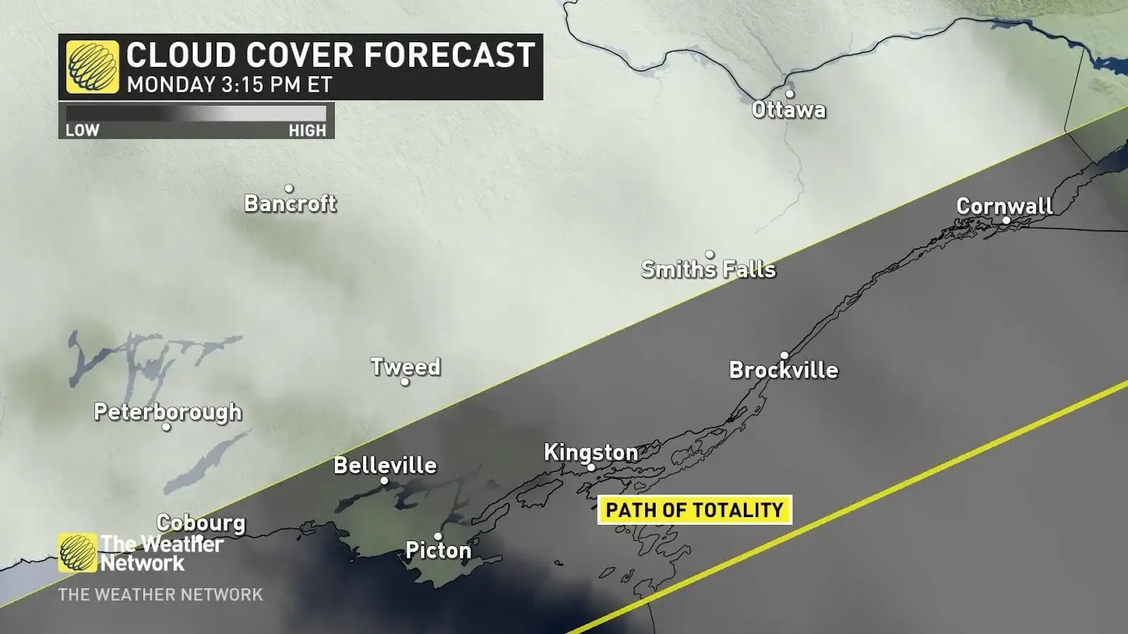 Canada’s solar eclipse cloud forecast: lifetime memories or dreary darkness?