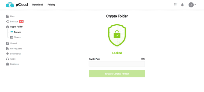 pcloud crypto