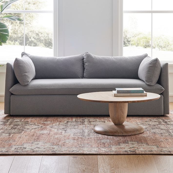Best cloud couch dupe: West's Elm Shelter Sofa