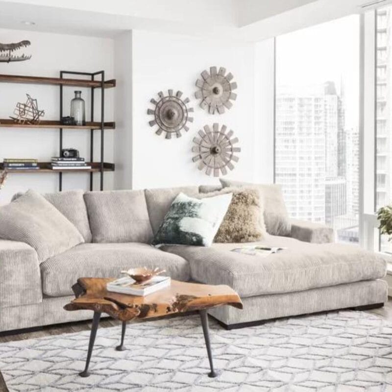 Cloud couch dupes: All Modern's Lonsdale 10 - Piece Upholstered Chaise Sectional