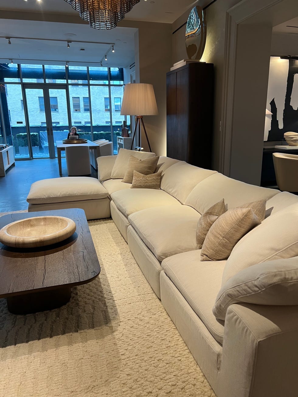a living room with a couch