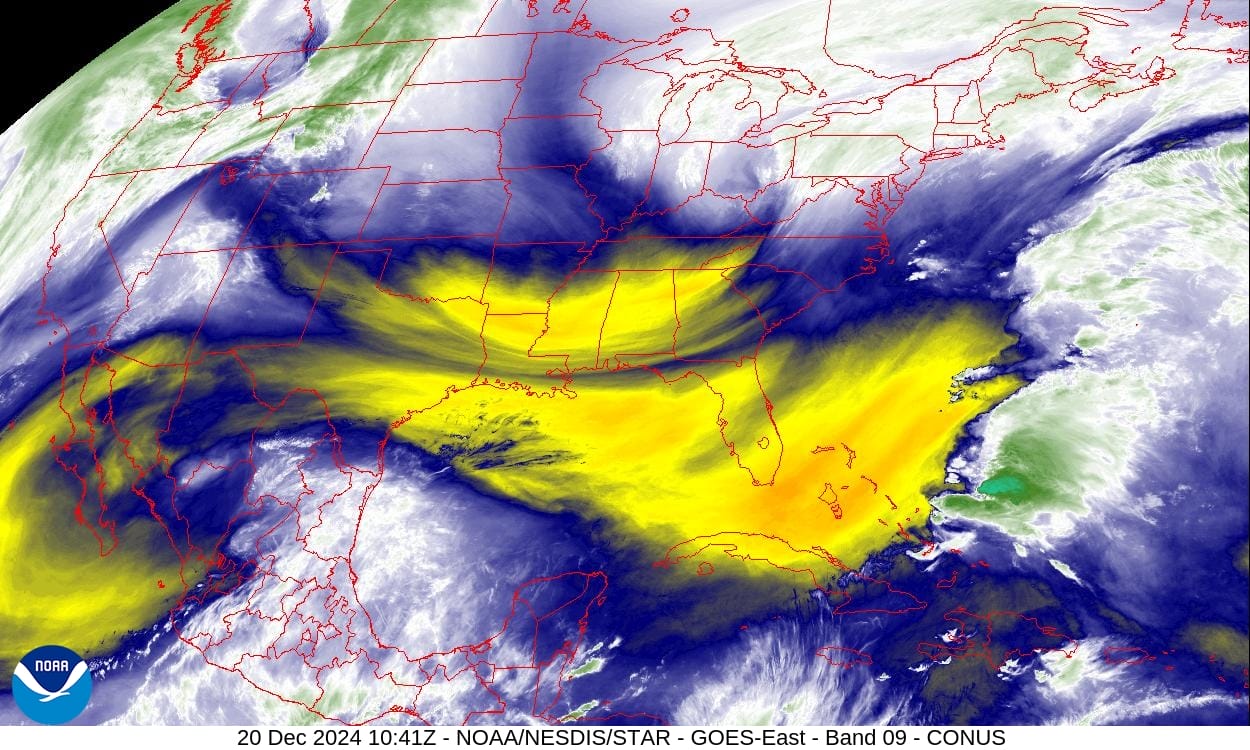 Water Vapor Satellite Image