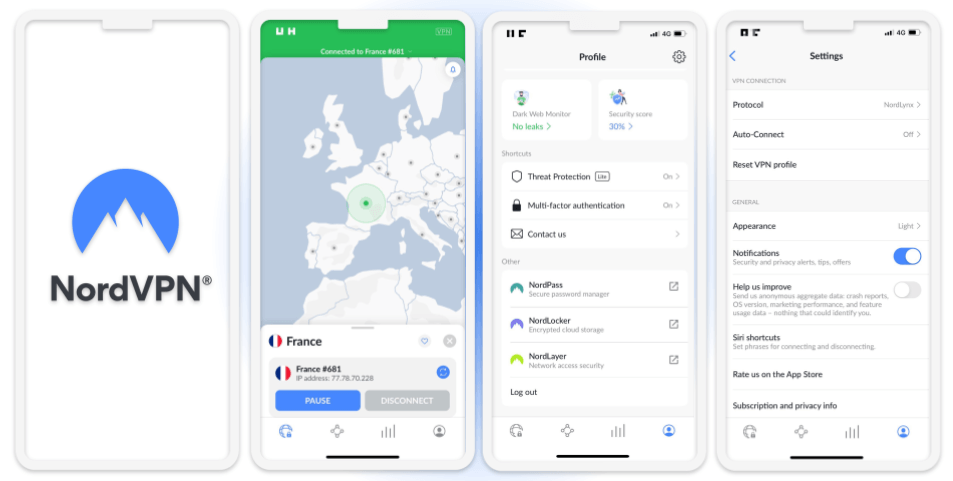 4. NordVPN——安全功能可靠强大，速度快