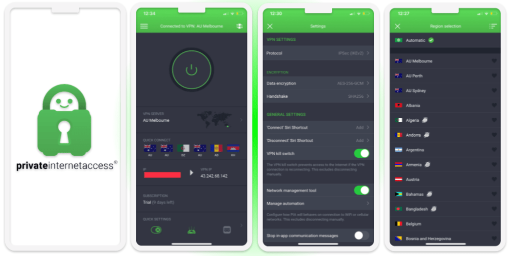 🥈 2. Private Internet Access——iOS 应用配有安全开关，串流性能优秀